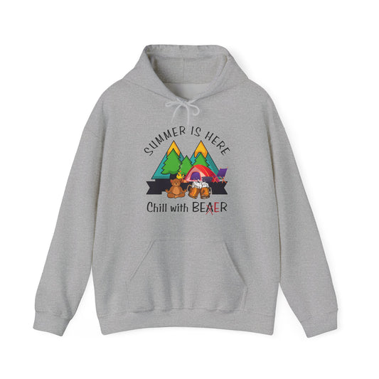 Summertime Is Here Gray Hoodie