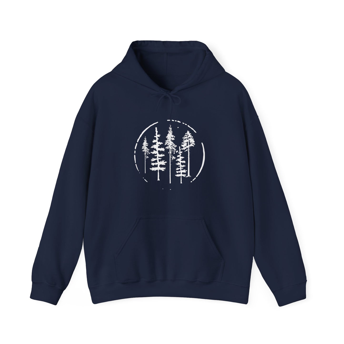 Among Trees Navy Blue Hoodie