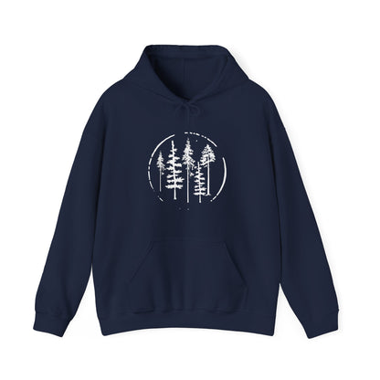 Among Trees Navy Blue Hoodie