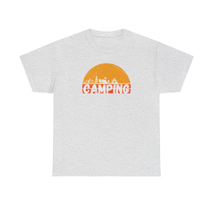 Ash Gray t-shirt with 'Camping' graphic