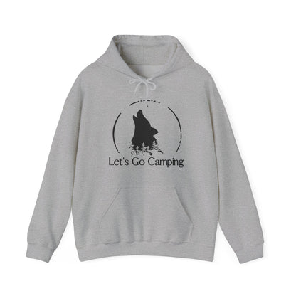 Let's Go Trailing Where Wolves are Howling Unisex Hooded Sweatshirt [Explore the Trail To See a Wolf!]