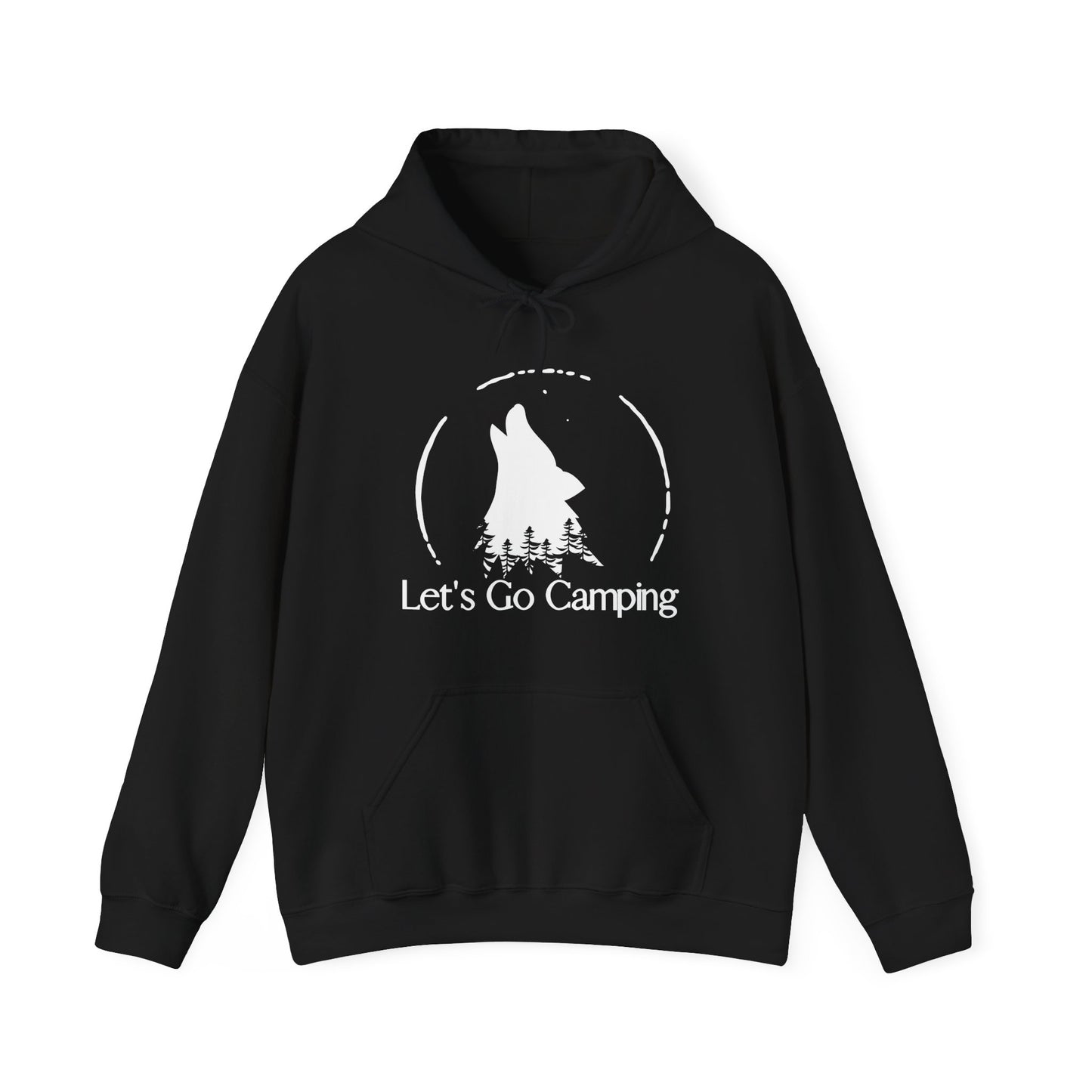 Let's Go Trailing Where Wolves are Howling Unisex Hooded Sweatshirt [Explore the Trail To See a Wolf!]