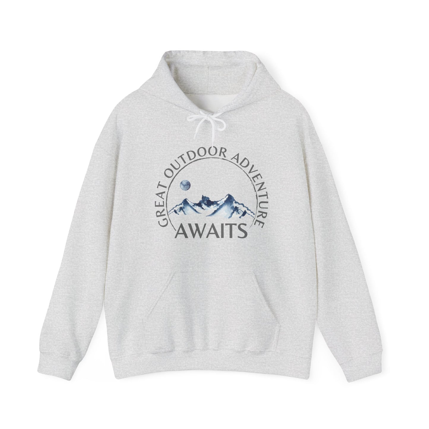 Moon Mountain Hoodie – Mountain Adventure Awaits Camping Sweatshirt