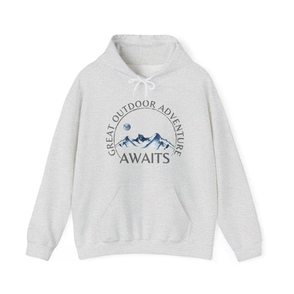 Moon Mountain Hoodie – Mountain Adventure Awaits Camping Sweatshirt