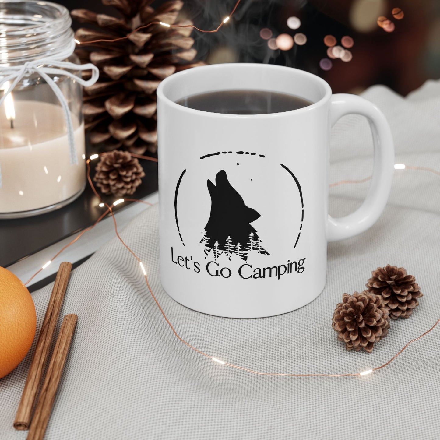 Let's Go Trailing Where Wolves are Howling White Mug [11oz]