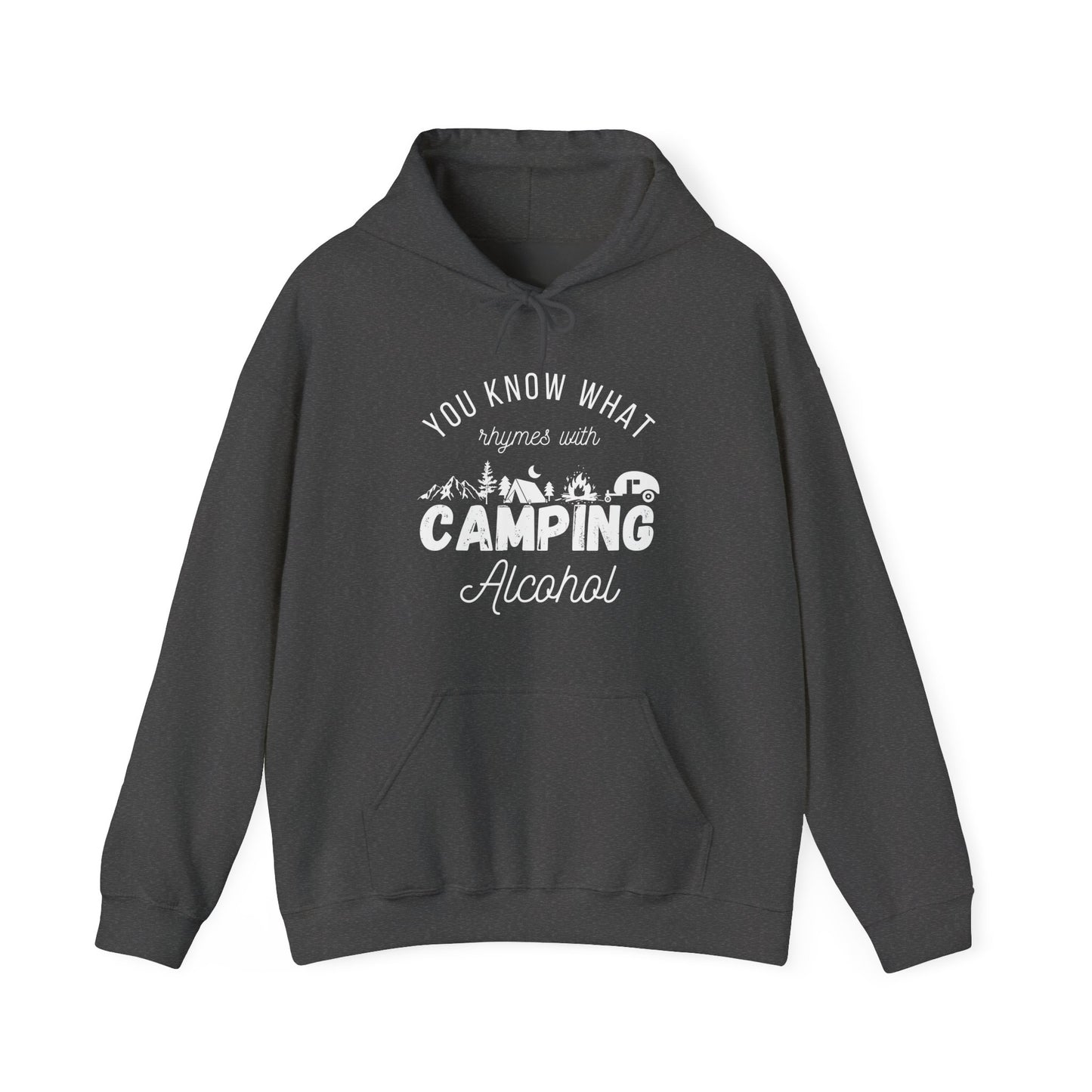 Dark Gray Words That Rhyme with Camp Hoodie