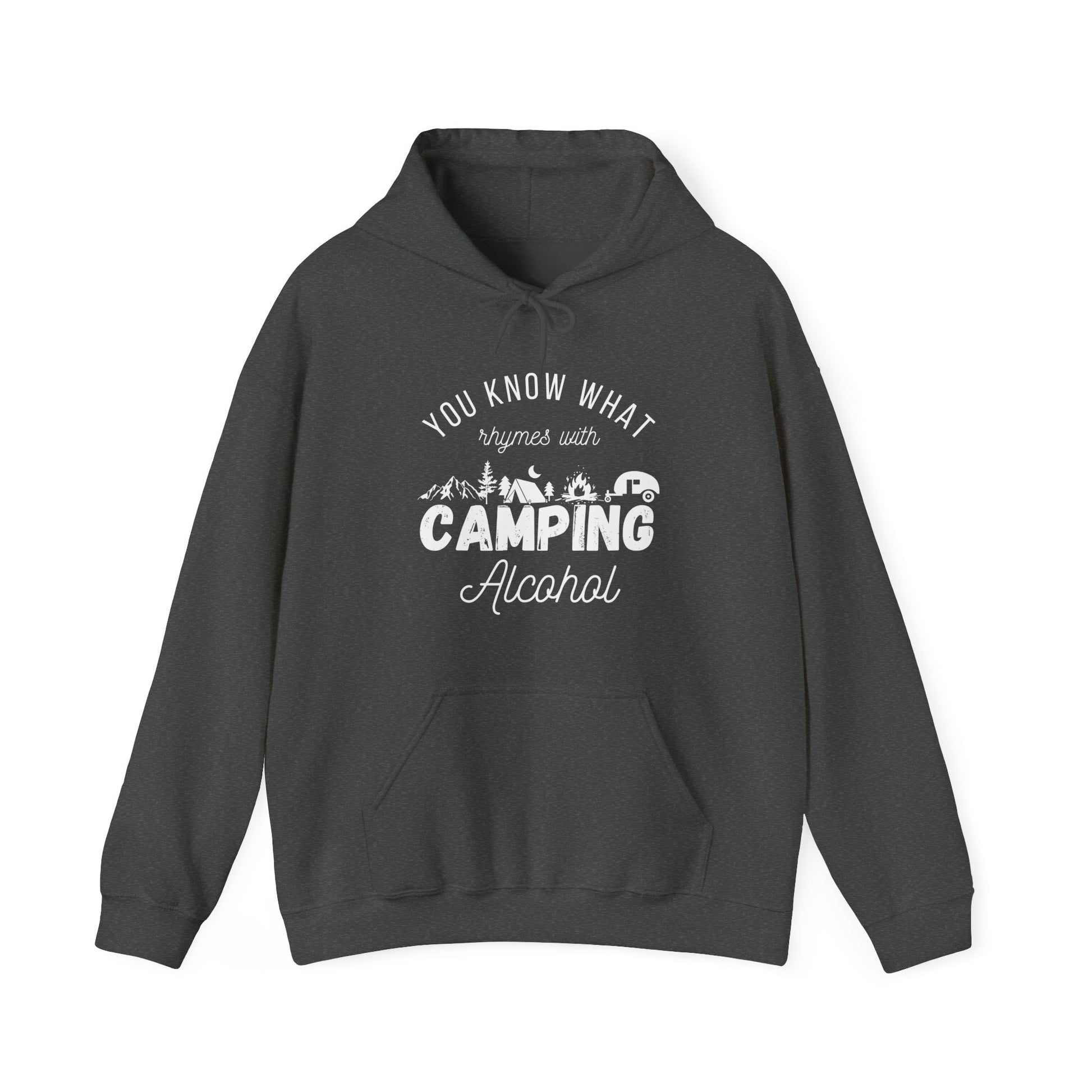 Dark Gray Words That Rhyme with Camp Hoodie