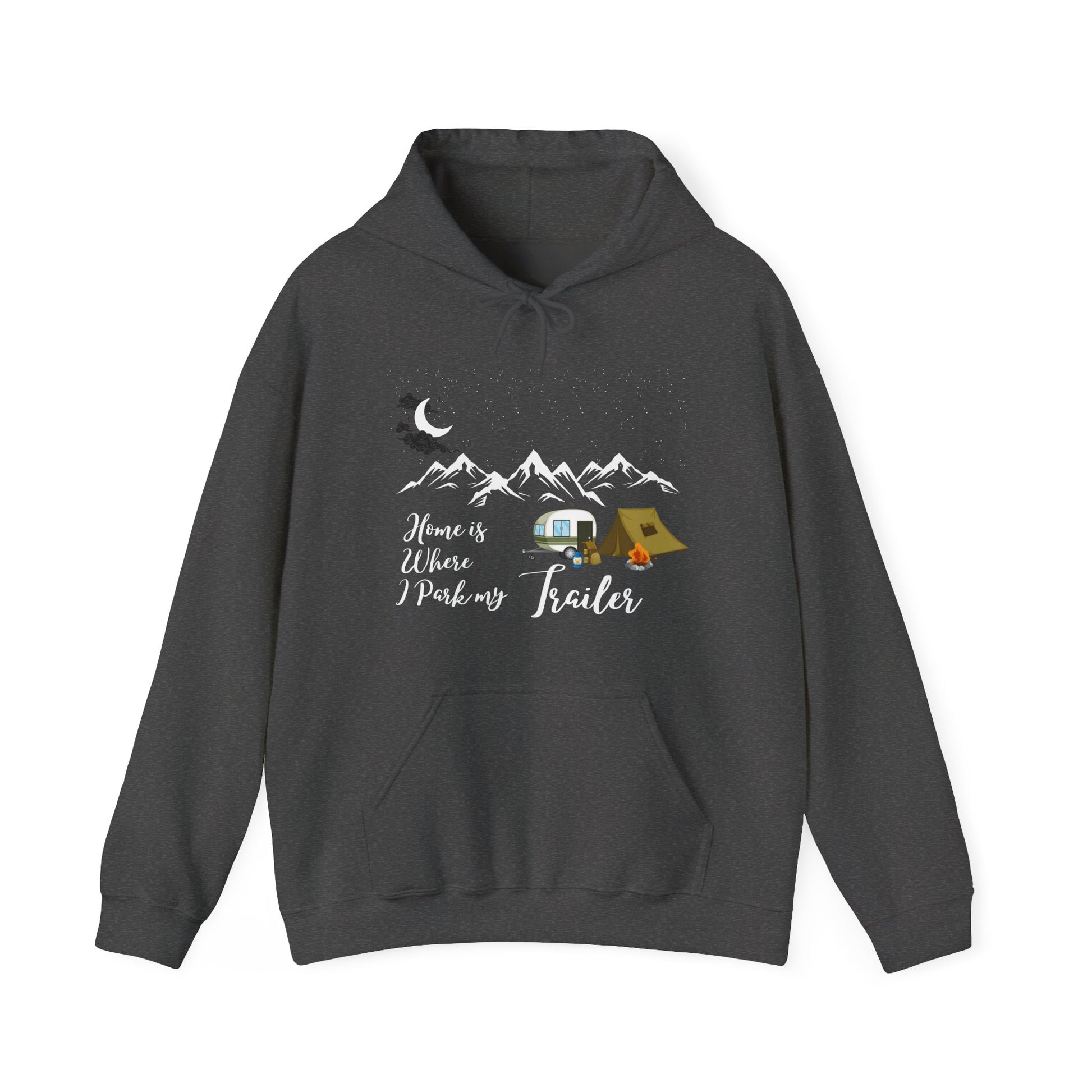 Under The Moon And Stars Dark Gray Hoodie