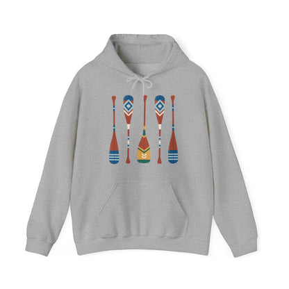 Camping and Canoeing Ash Gray Hoodie