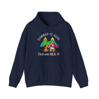 Summertime Is Here Navy Blue Hoodie