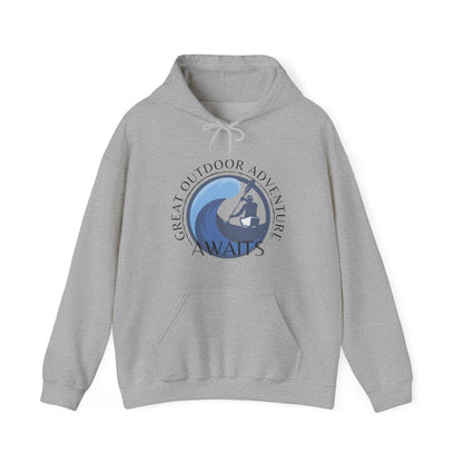 Whitewater Kayaking Ash Gray Hoodie