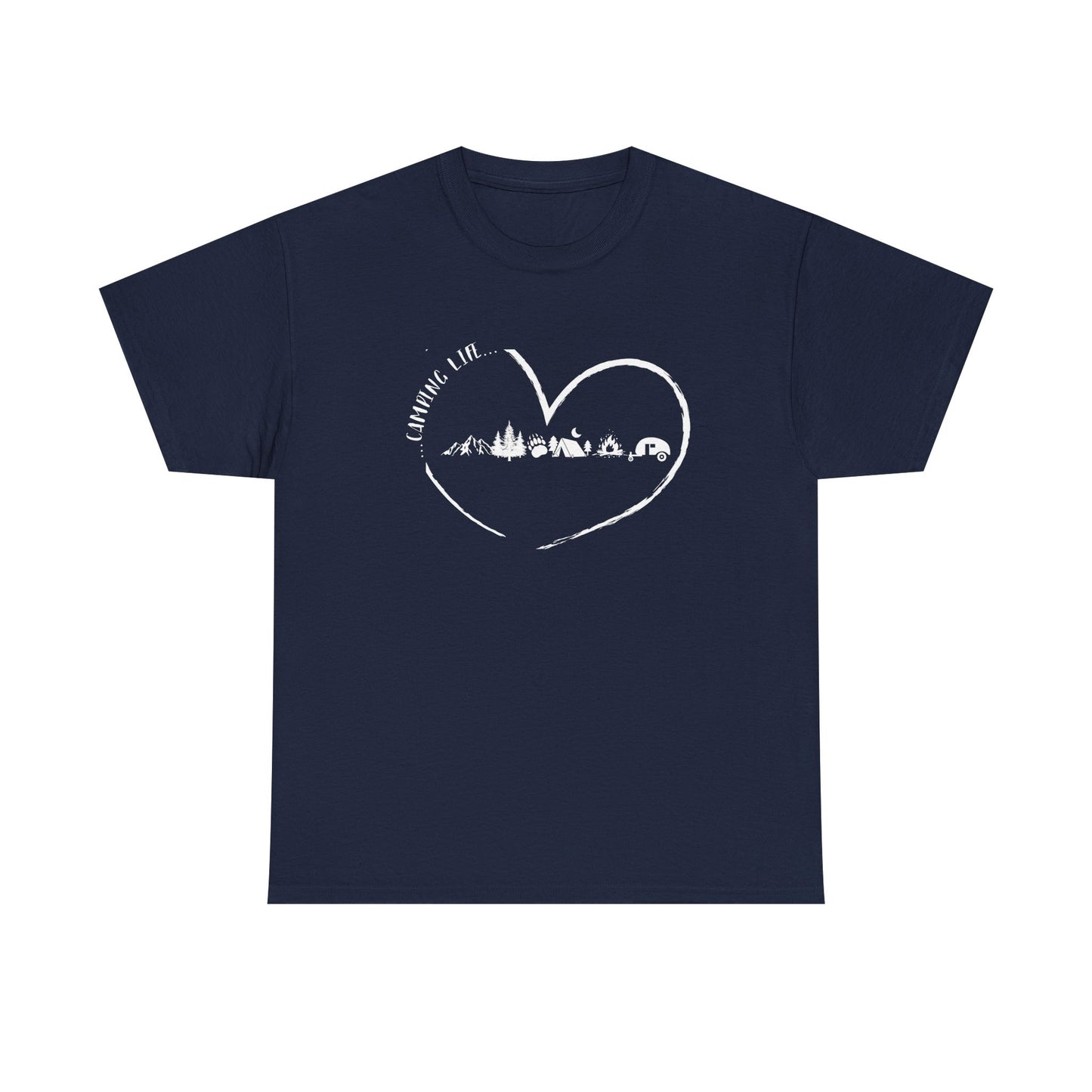 Navi Blue t-shirt with a heart