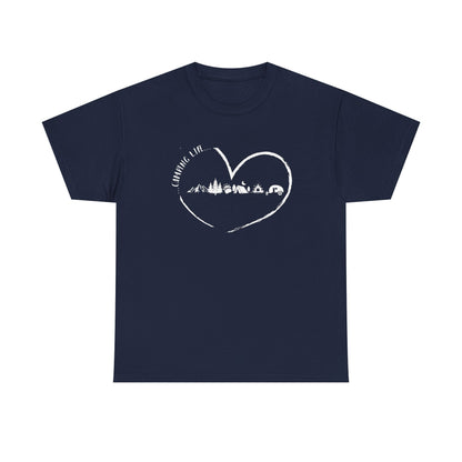 Navi Blue t-shirt with a heart