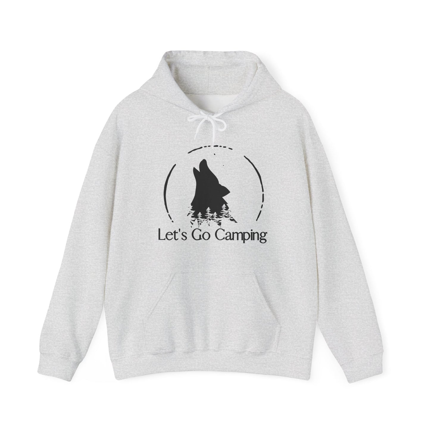 Let's Go Trailing Where Wolves are Howling Unisex Hooded Sweatshirt [Explore the Trail To See a Wolf!]