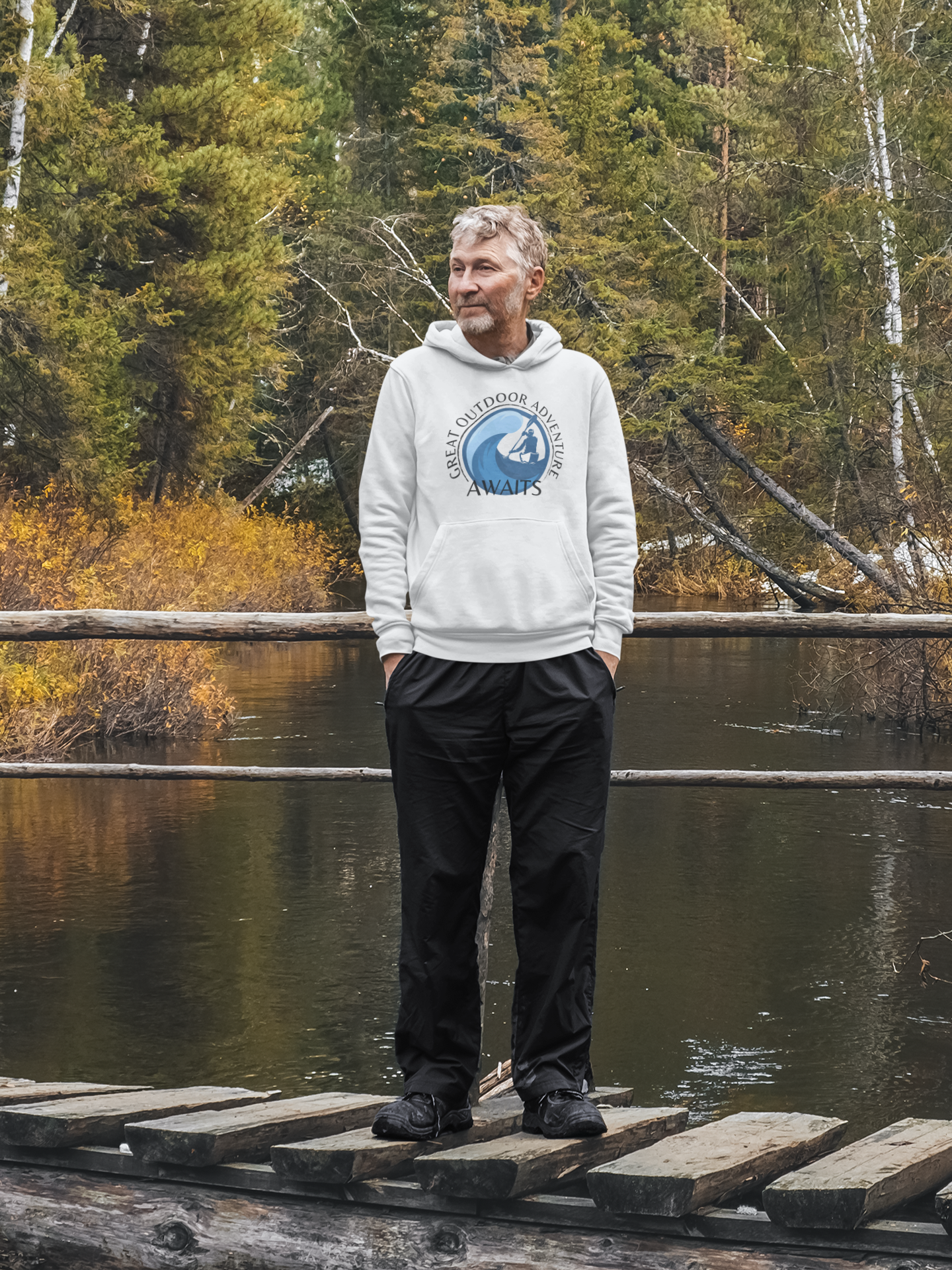 Whitewater Kayaking Hoodie