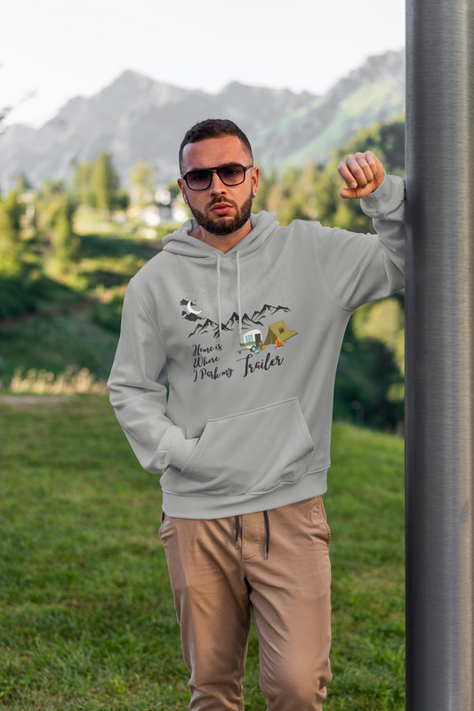 Home is Where I park the Trailer Under The Stars Unisex Hooded Sweatshirt [Impress your Friends!]