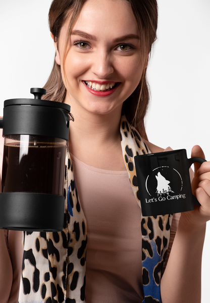 Let's Go Trailing Where Wolves are Howling Black Mug [11oz]