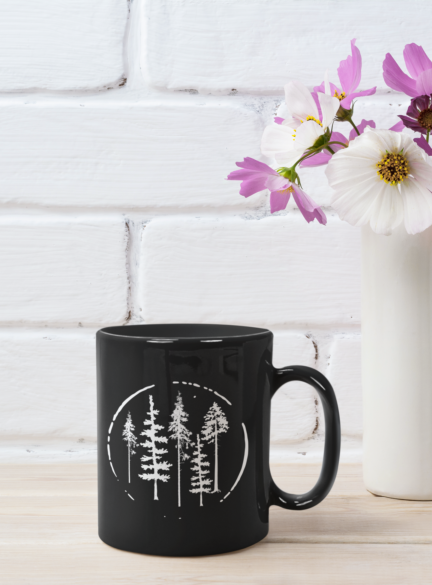 Among The Trees - Black Coffee Mug [11oz]