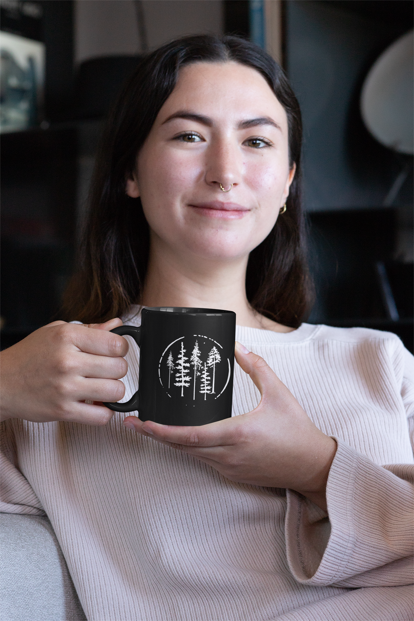 Among The Trees - Black Coffee Mug [11oz]