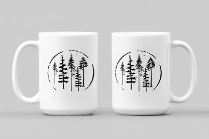 Among The Trees - White Coffee Mug [15oz]