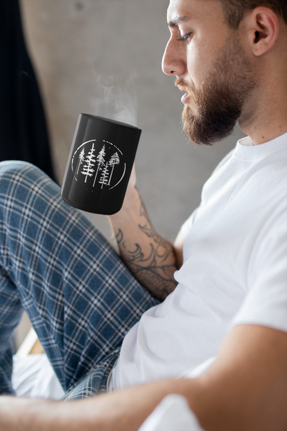 Among The Trees - Black Coffee Mug [15oz]