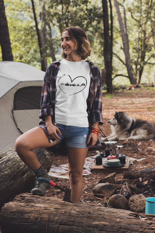 Camping Life Heart Unisex Tee [Enjoy your Camping Vibes!]