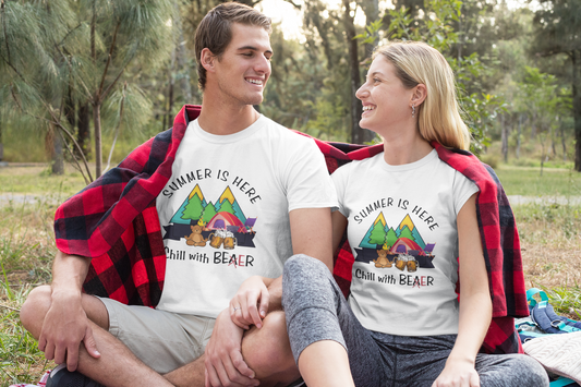 Chill with Bear, oh no BEER Unisex Tee [Share a laughter with your Friends!]