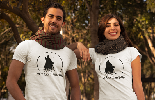 Let's Go Trailing Where Wolves are Howling Unisex Tee [Explore the Trail To See a Wolf!]