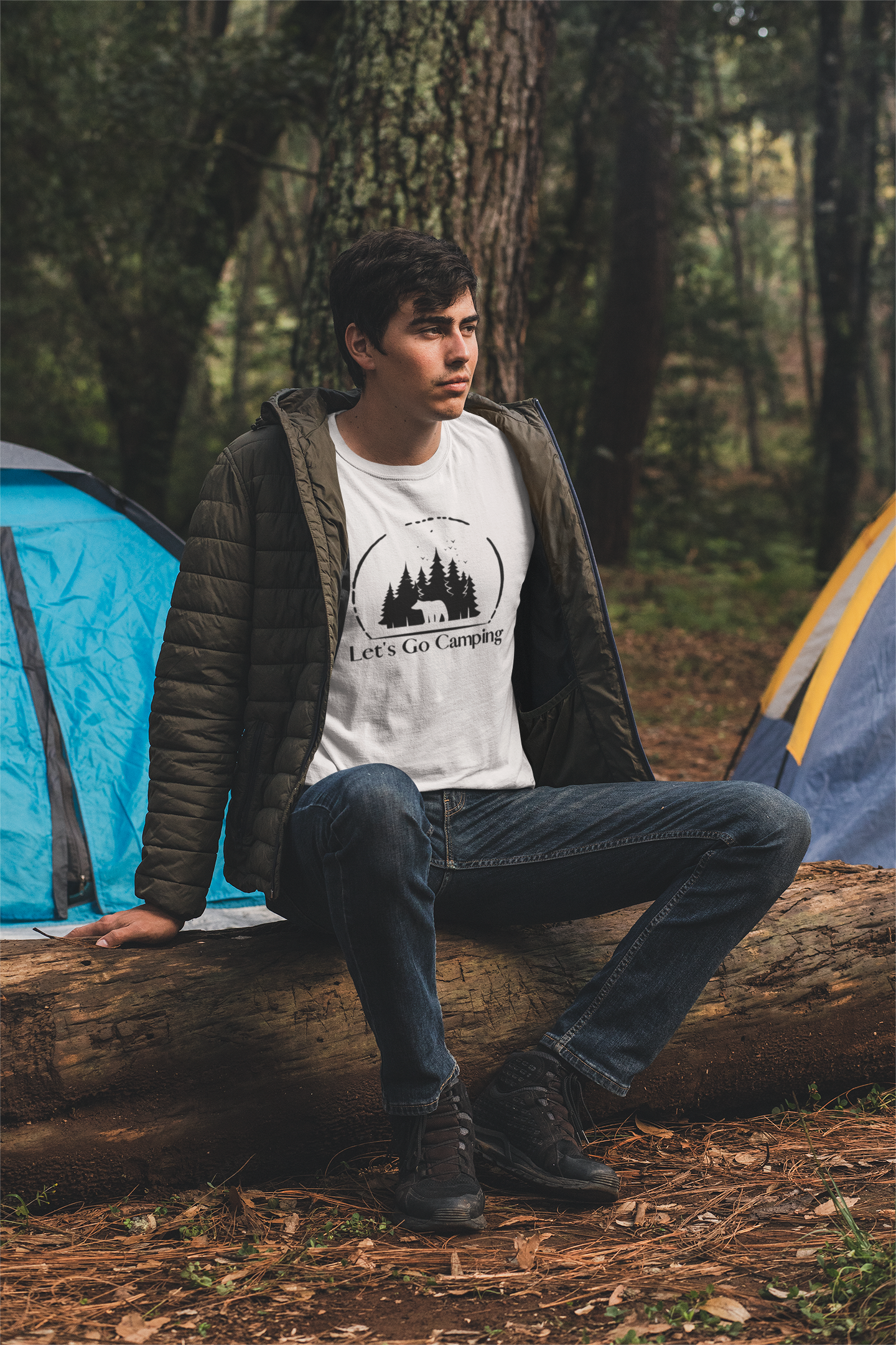 Let's go camping t-shirt