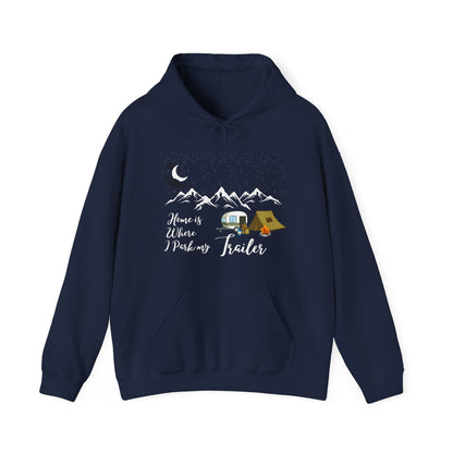 Under The Moon And Stars Navy Blue Hoodie