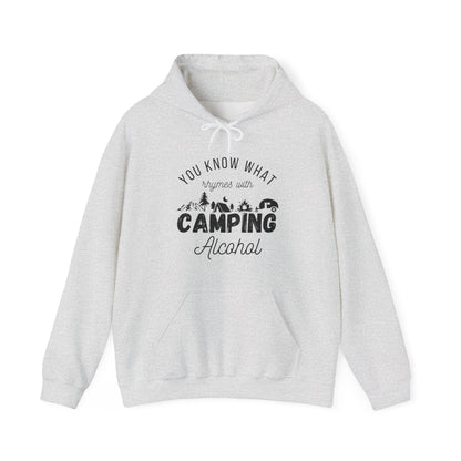 Gray Words That Rhyme with Camp Hoodie