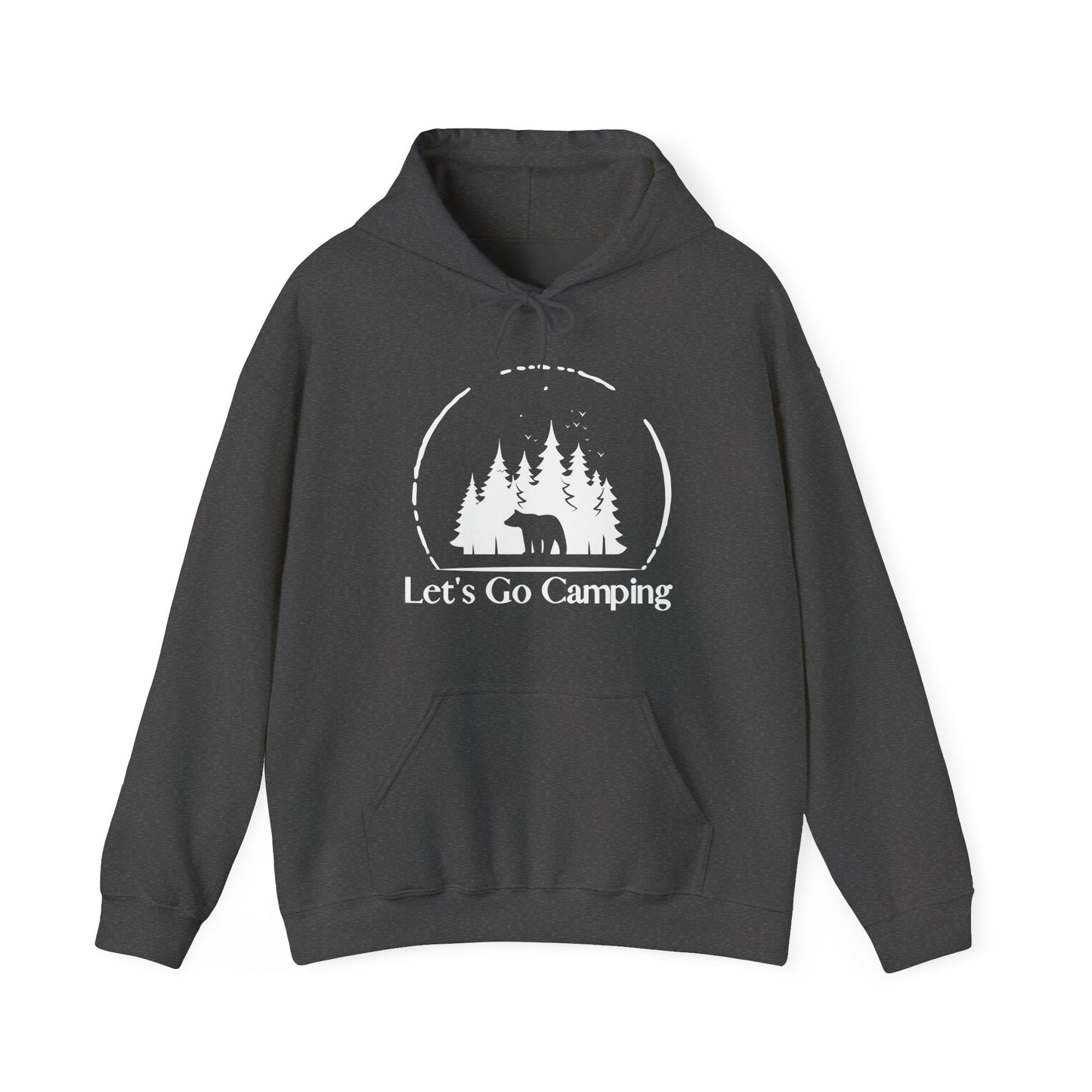 Camping With Bears Dark Gray Hoodie
