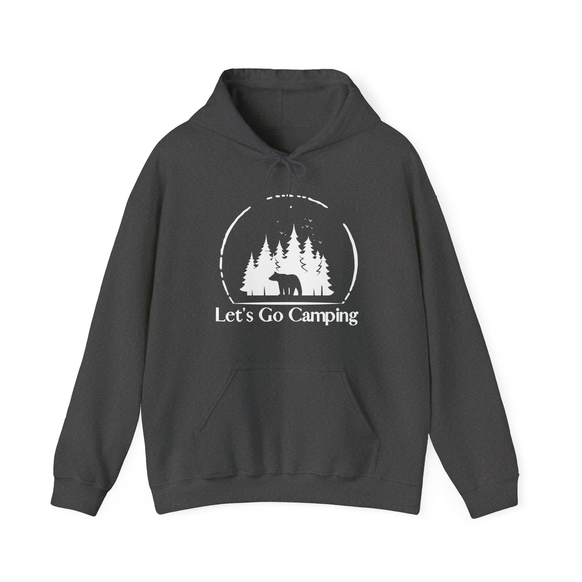 Camping With Bears Dark Gray Hoodie