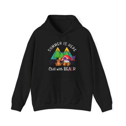 Summertime Is Here Black Hoodie