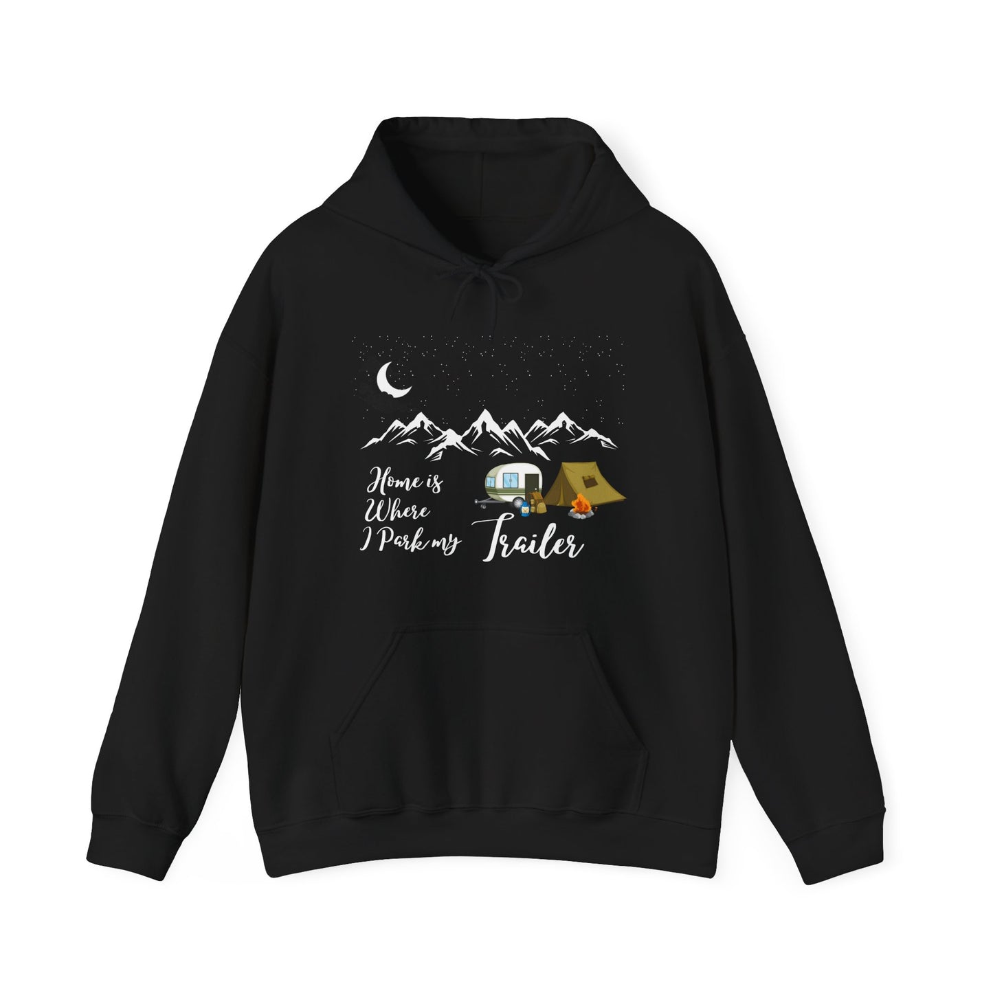 Under The Moon And Stars Black Hoodie