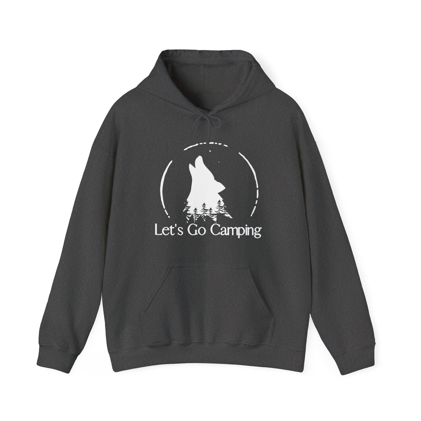 Let's Go Trailing Where Wolves are Howling Unisex Hooded Sweatshirt [Explore the Trail To See a Wolf!]